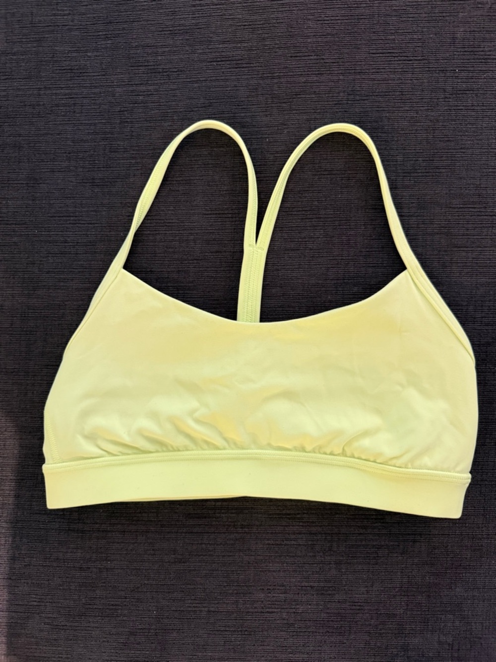 lululemon athletica Pale Lemon Racerback Sports Bra